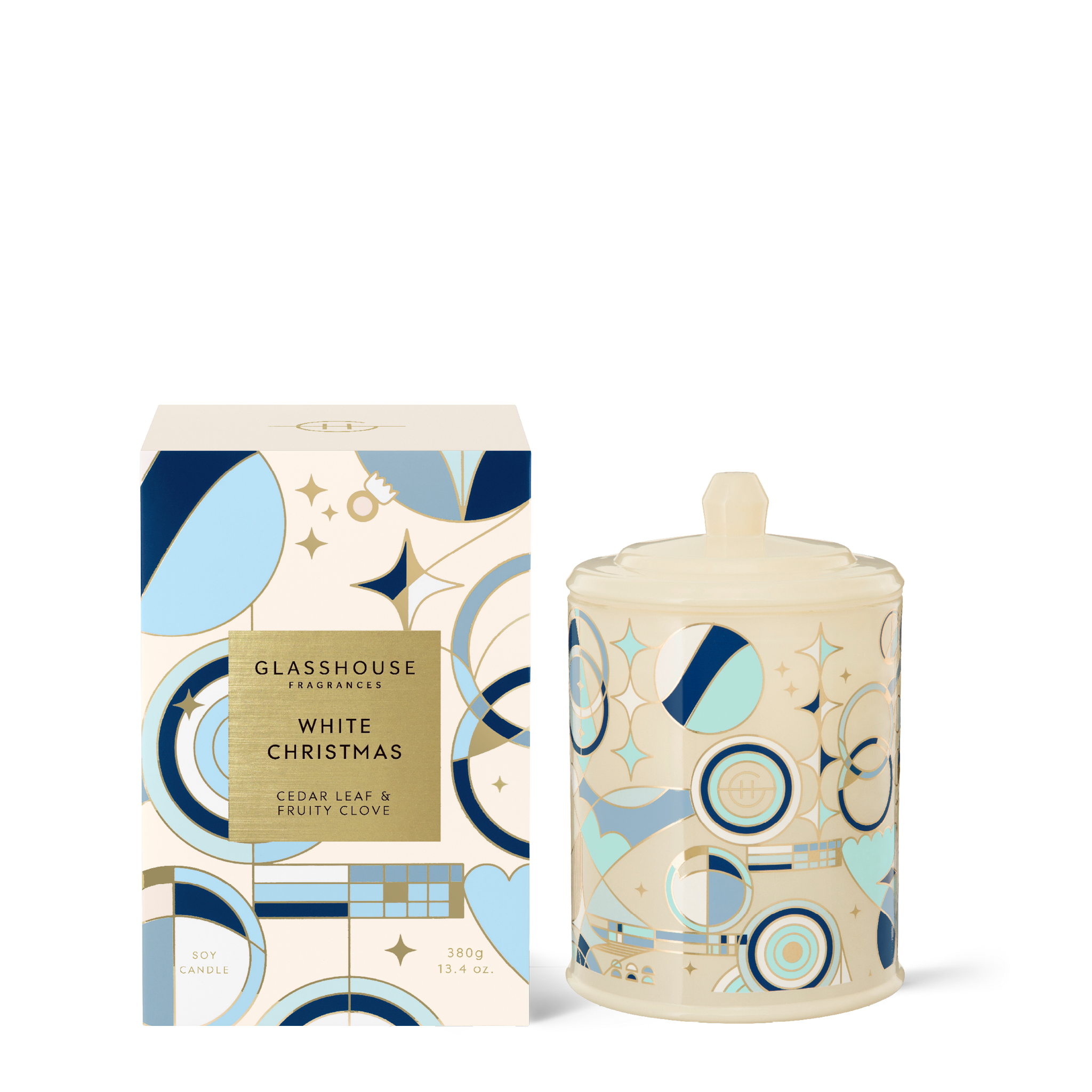 White Christmas - 380g Soy Candle | Glasshouse Fragrances