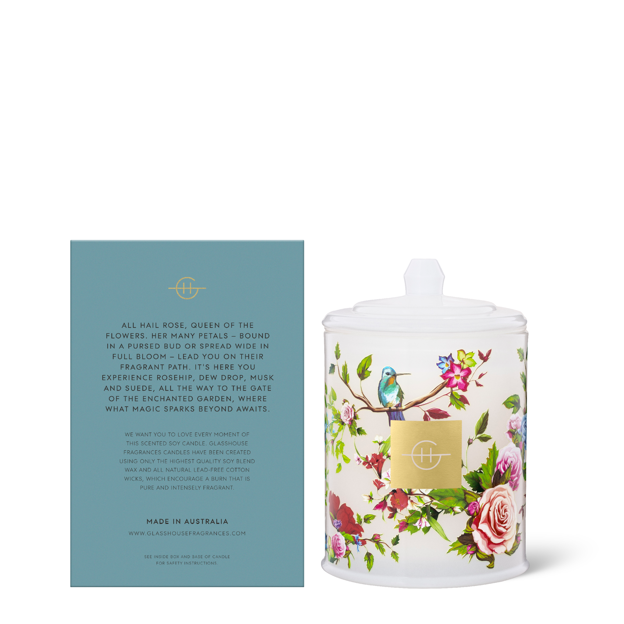 Enchanted Garden - 380g Soy Candle | Glasshouse Fragrances Enchanted Garden - 380g Soy Candle | Glasshouse Fragrances