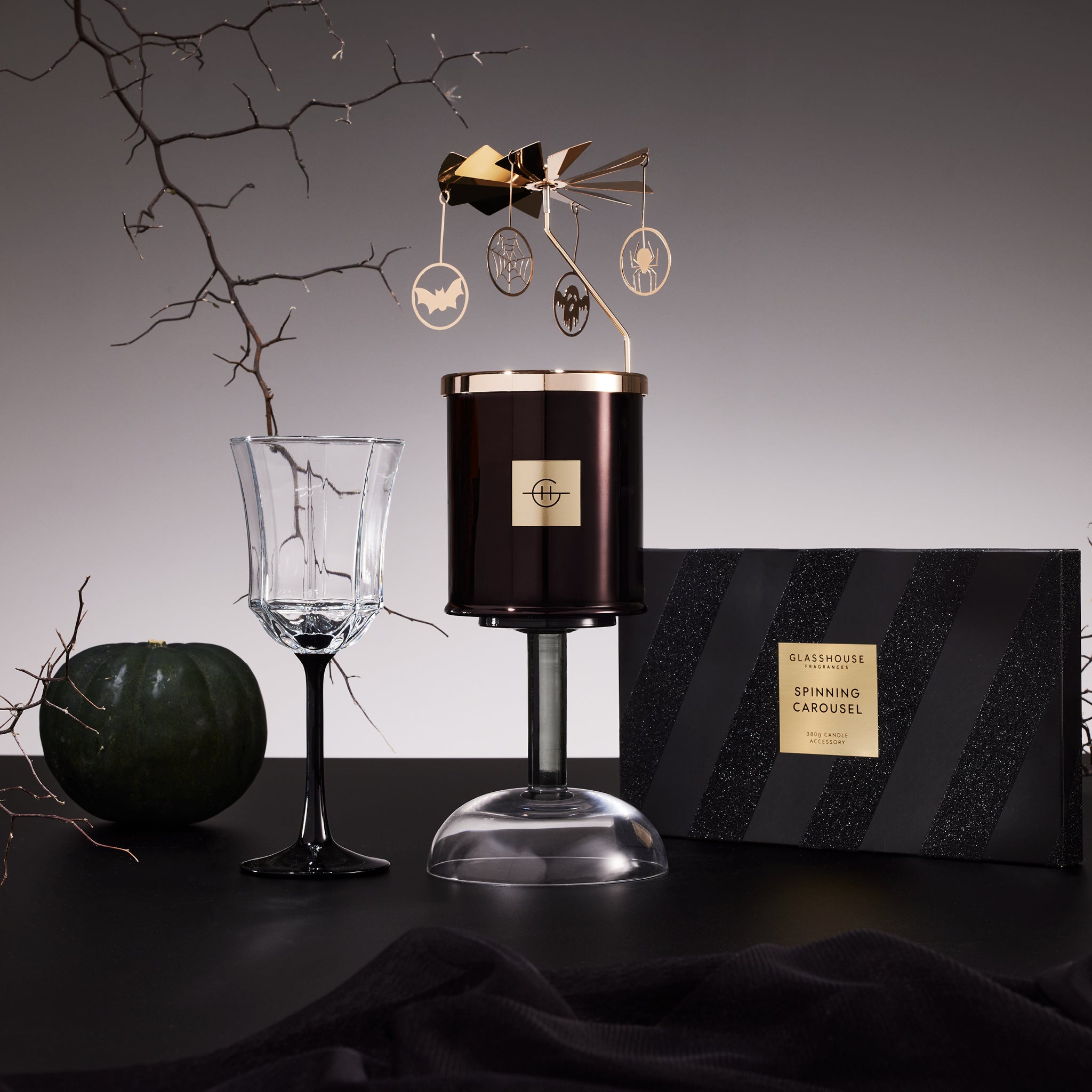 Spinning Carousel Ornament Glasshouse Fragrances Glasshouse