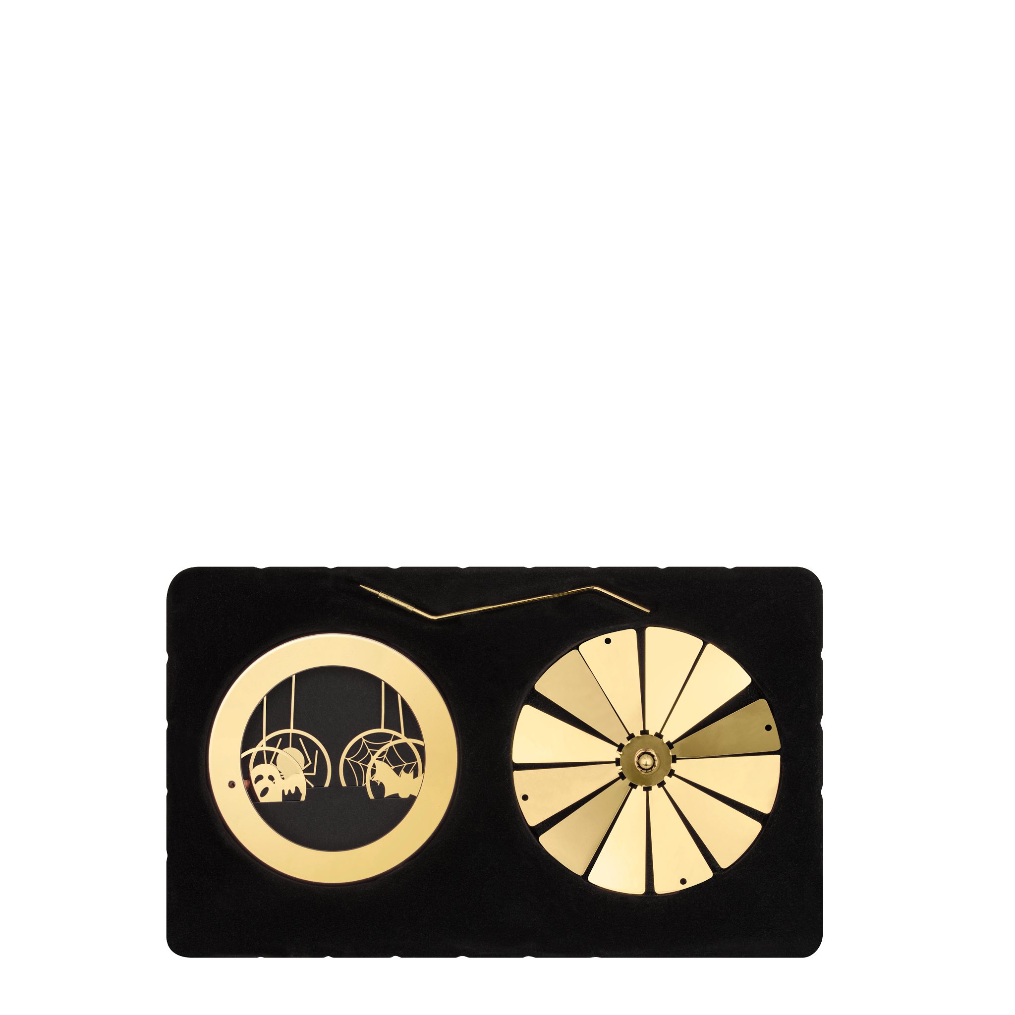 Glasshouse Fragrances Spinning Carousel Ornament inside pack.
