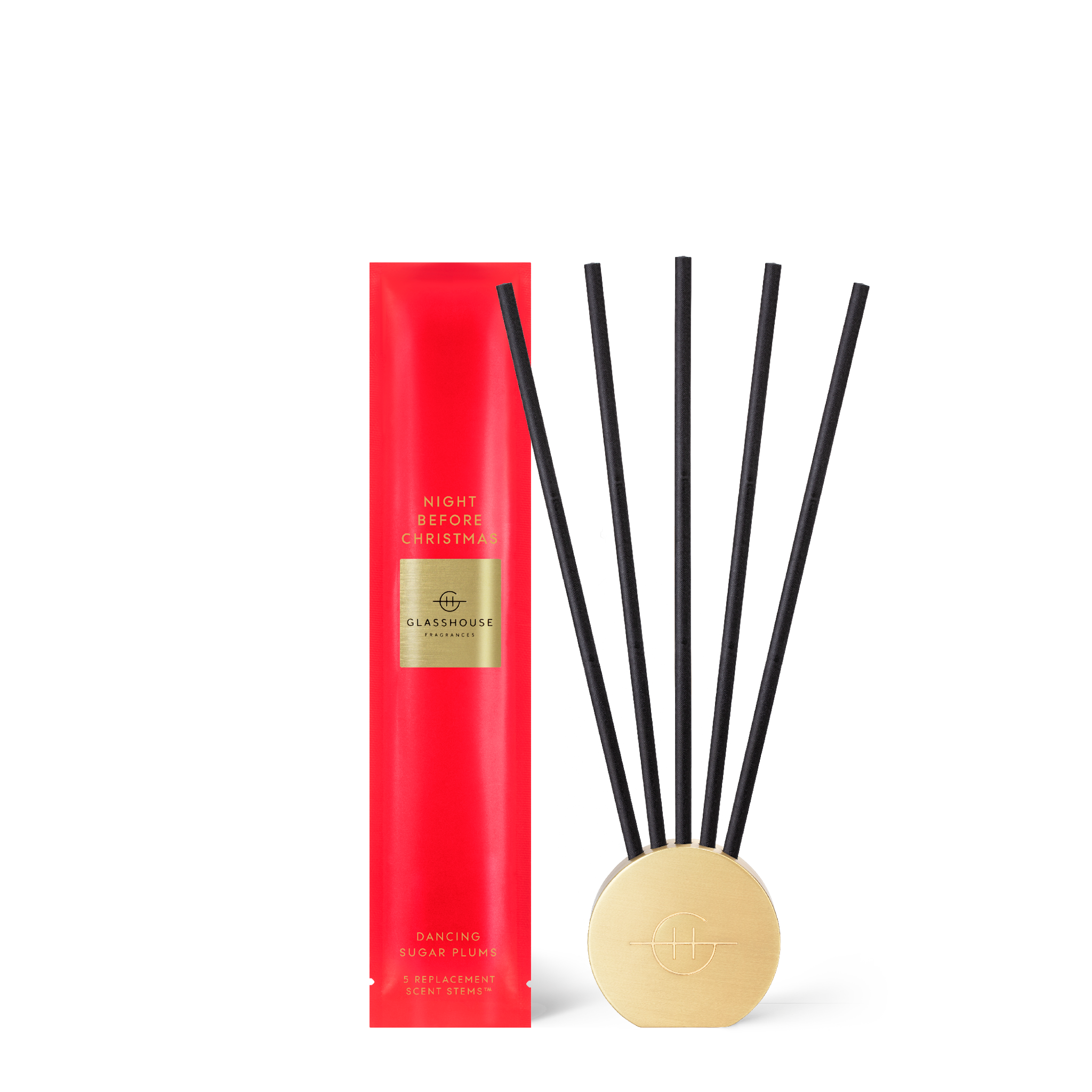 Glasshouse Fragrances Night Before Christmas Scent Stems & Vessel
