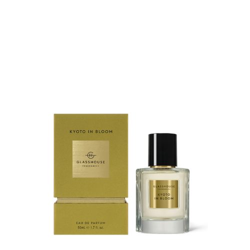 Glasshouse Fragrances Kyoto In Bloom Camellia and Lotus 50mL Eau de Parfum spray with box