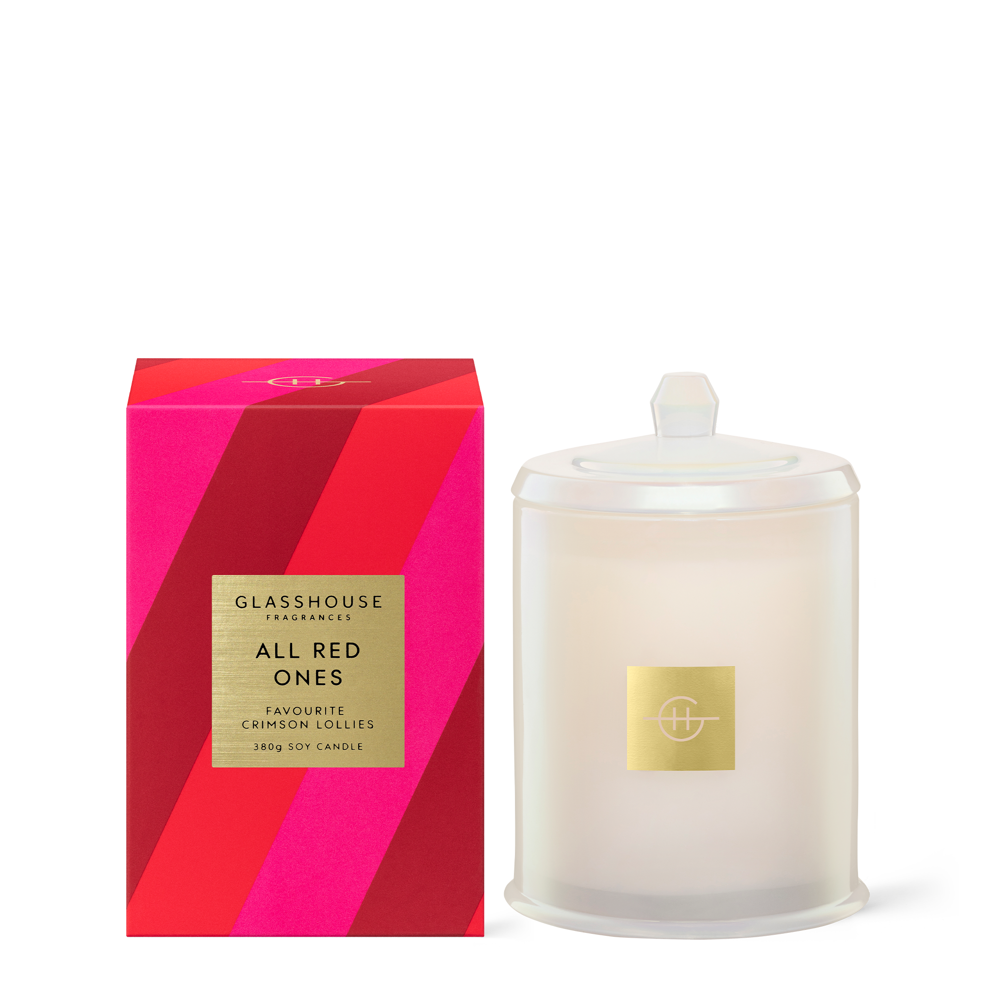 品質のいい All Red Ones - 380g Soy Candle | Glasshouse Fragrances アロマ・キャンドル
