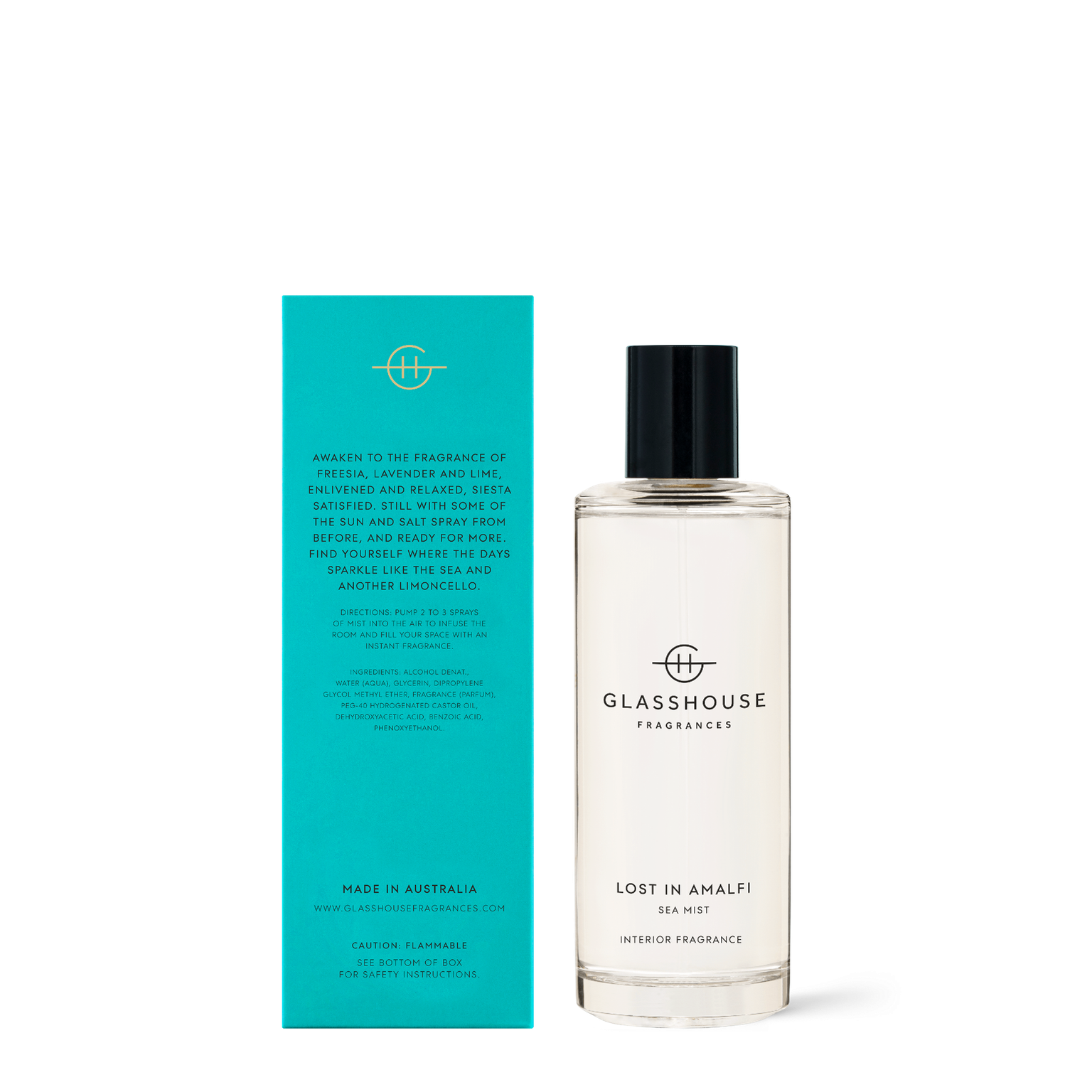 GLASSHOUSE LOST IN AMALFI キャンドル380g Amazon.com: Glasshouse Fragrances Lost in Amalfi Candle