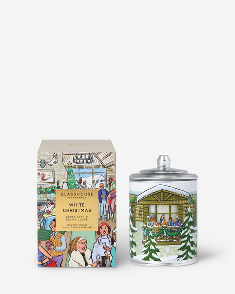 White Christmas - 380g Scented Candle | Glasshouse Fragrances