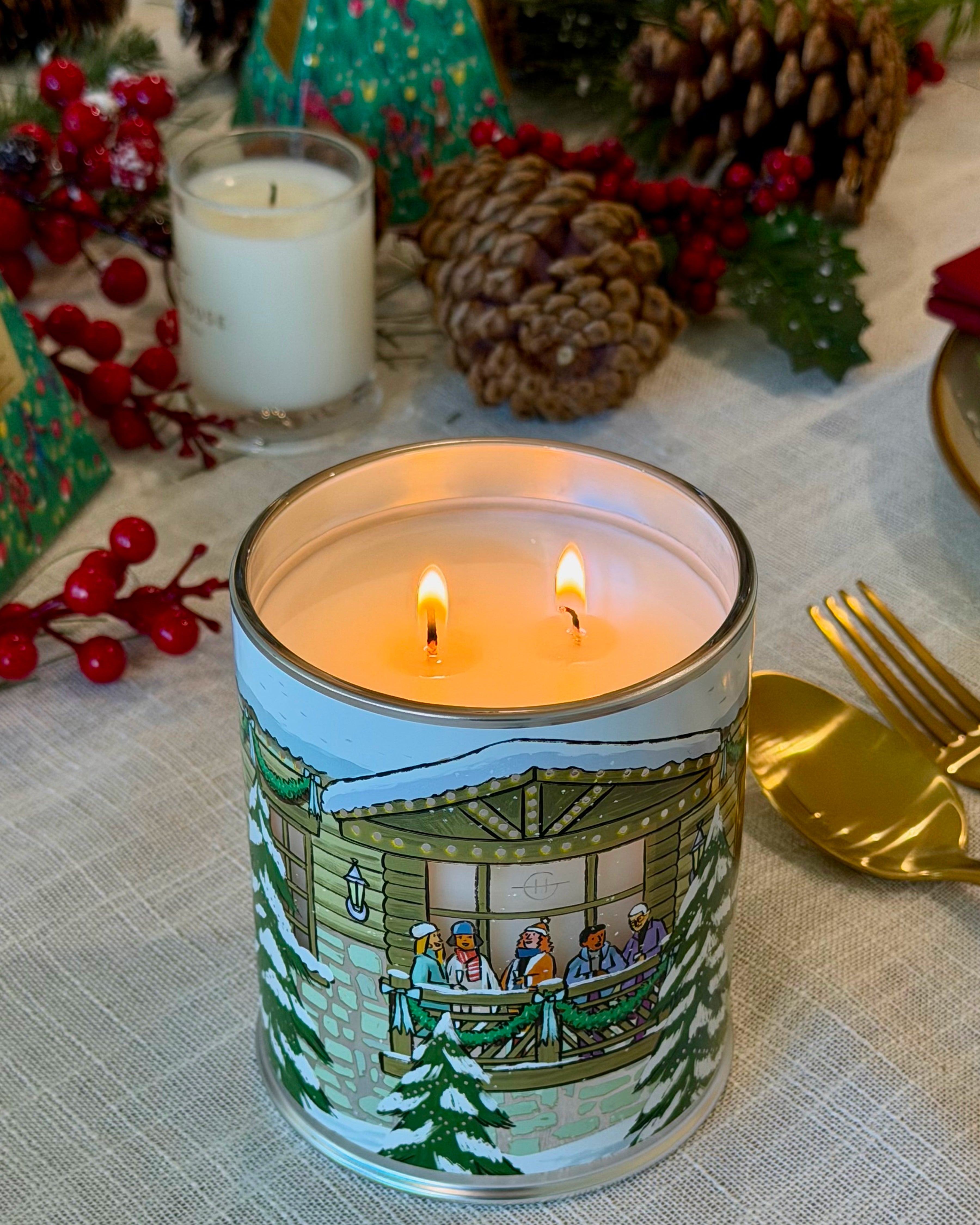 White Christmas - 380g Scented Candle | Glasshouse Fragrances