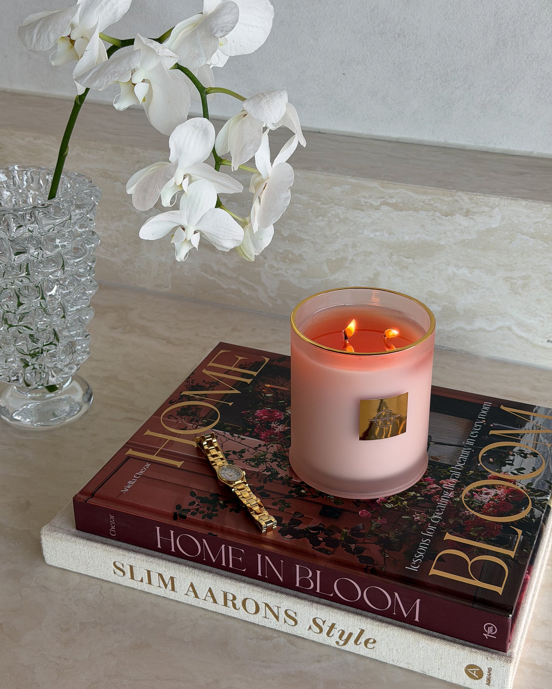 グラスハウス キャンドル 380g Mother'sDay Radiance In Bloom - 380g Soy Candle | Glasshouse Fragrances