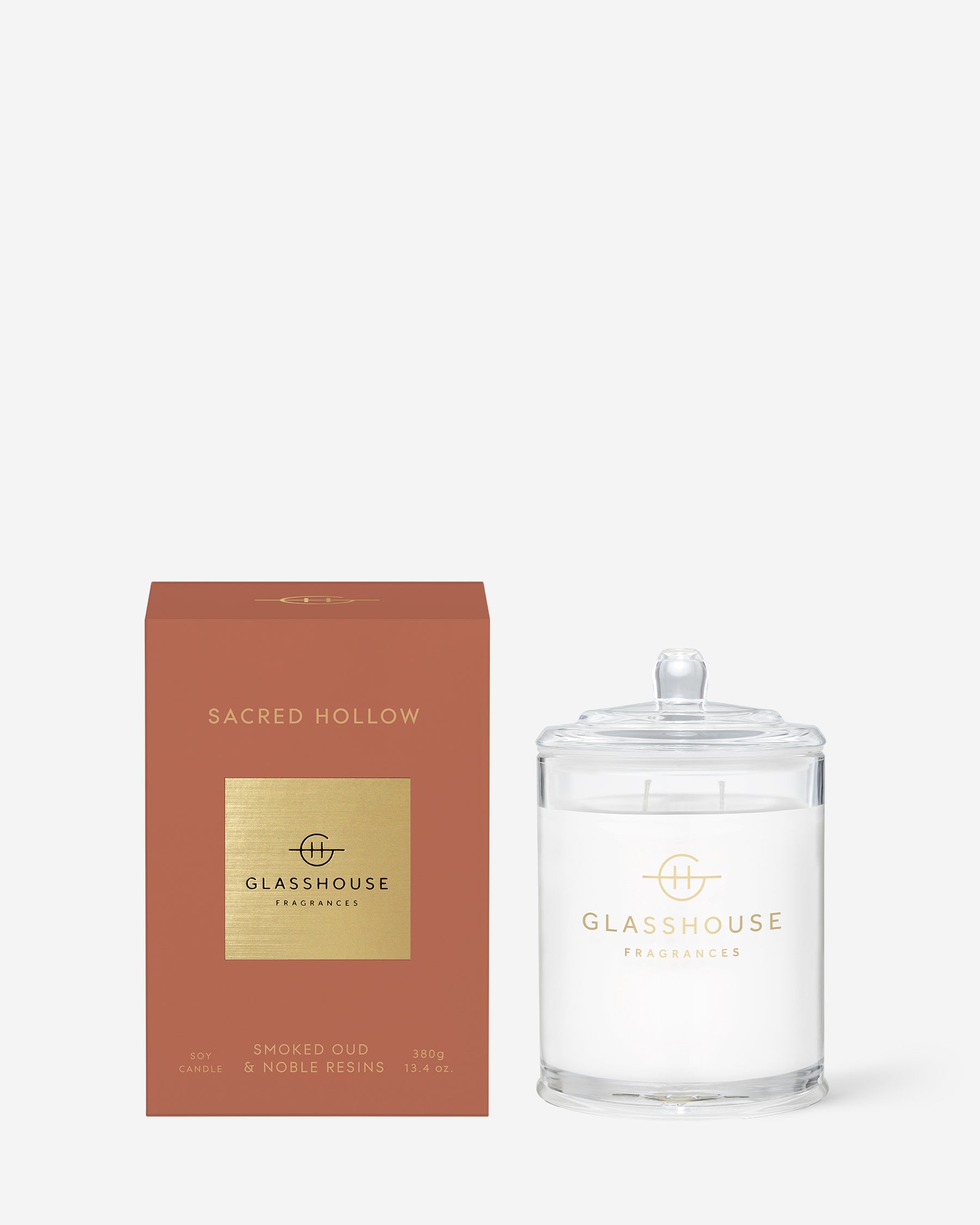 Sacred Hollow 380g Scented Candle - Smoked Oud & Noble Resins