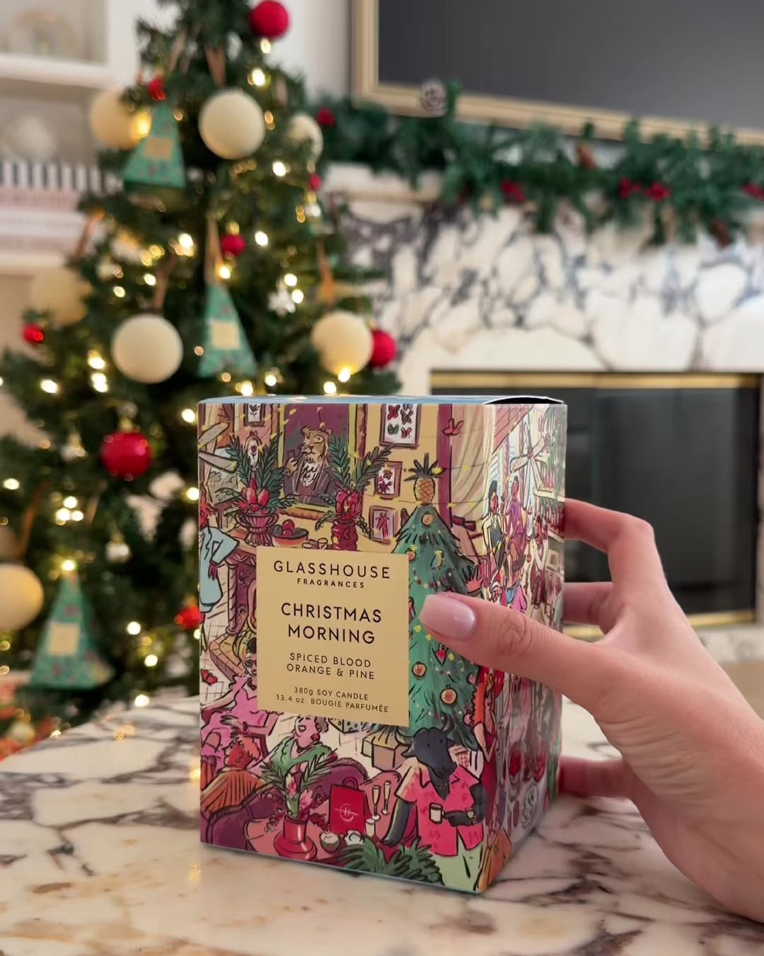 Christmas Morning - 380g Scented Candle | Glasshouse Fragrances