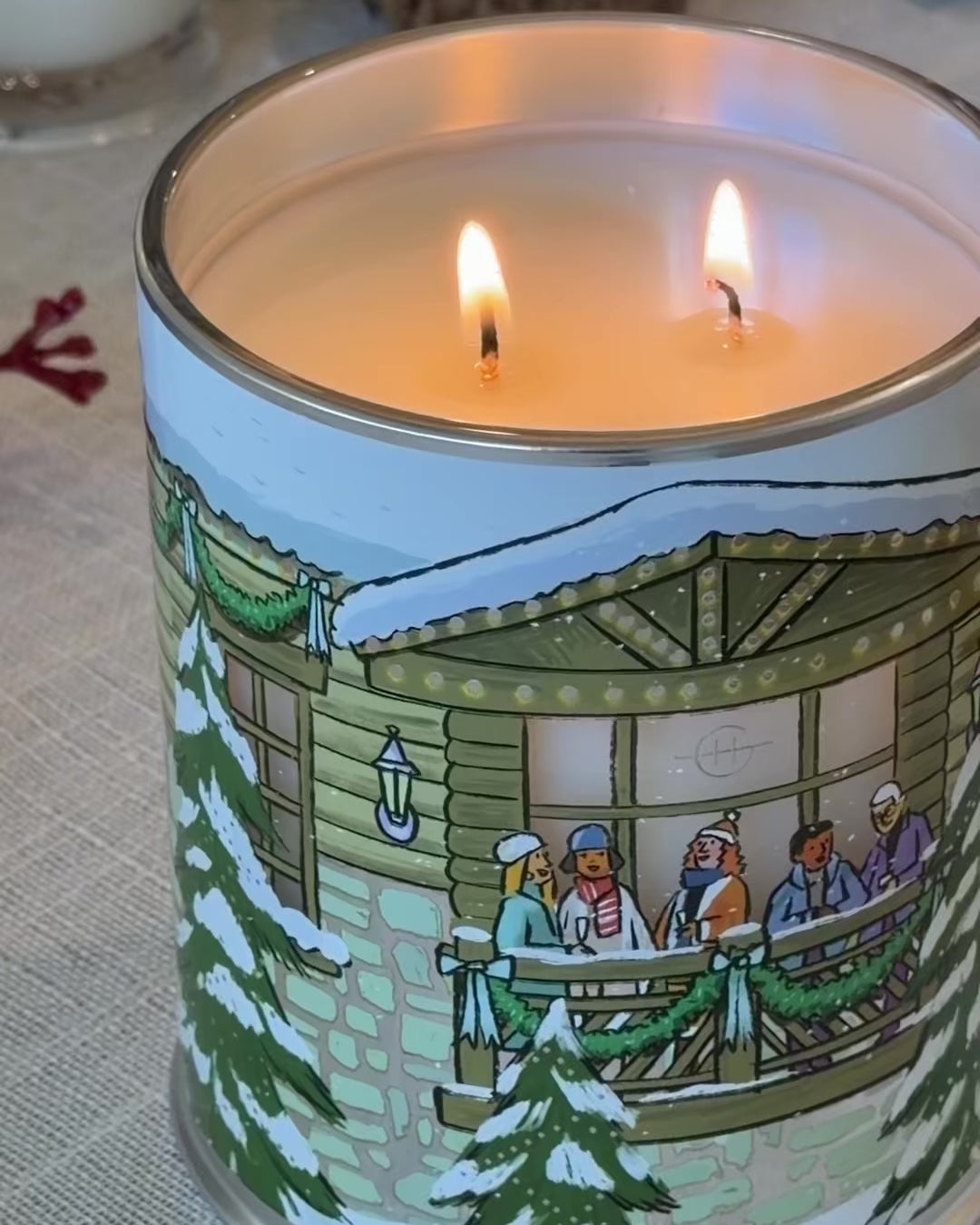 White Christmas - 380g Scented Candle | Glasshouse Fragrances