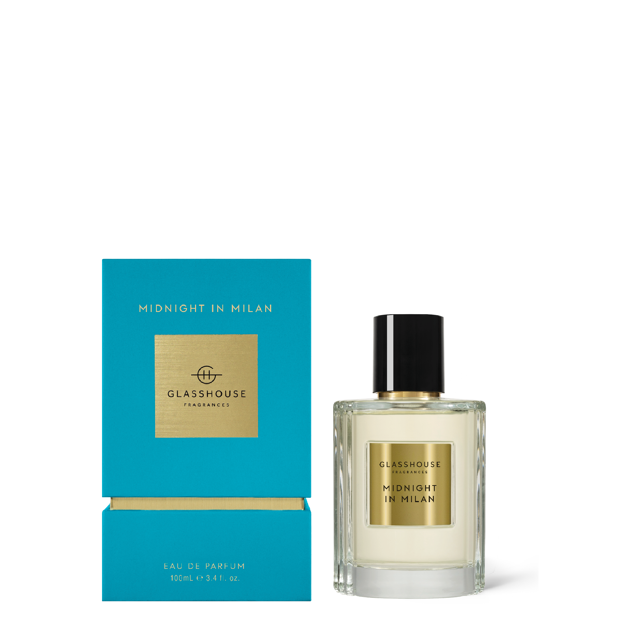 Glasshouse Fragrances Midnight in Milan Saffron and Rose 100mL Eau de Parfum with box