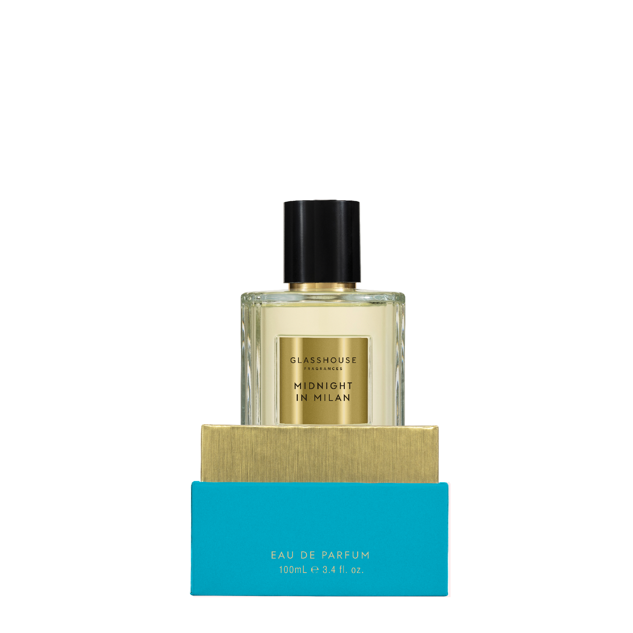 Glasshouse Fragrances Midnight in Milan Saffron and Rose 100mL Eau de Parfum in box