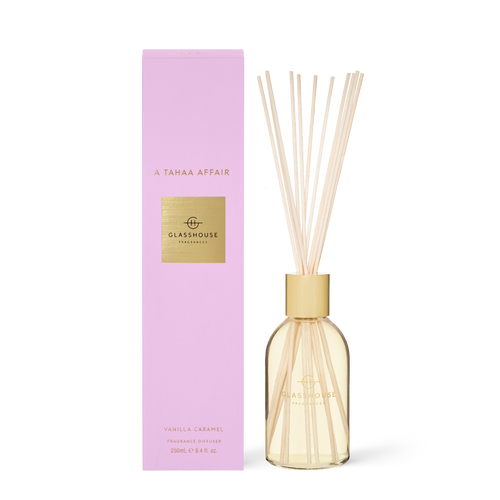 Glasshouse Fragrances A Tahaa Affair Vanilla Caramel 250ml Diffuser with box