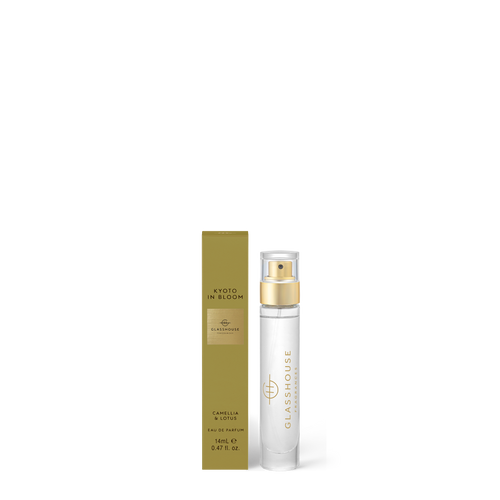Glasshouse Fragrances Kyoto in Bloom Camellia and Lotus 14mL Eau de Parfum with box