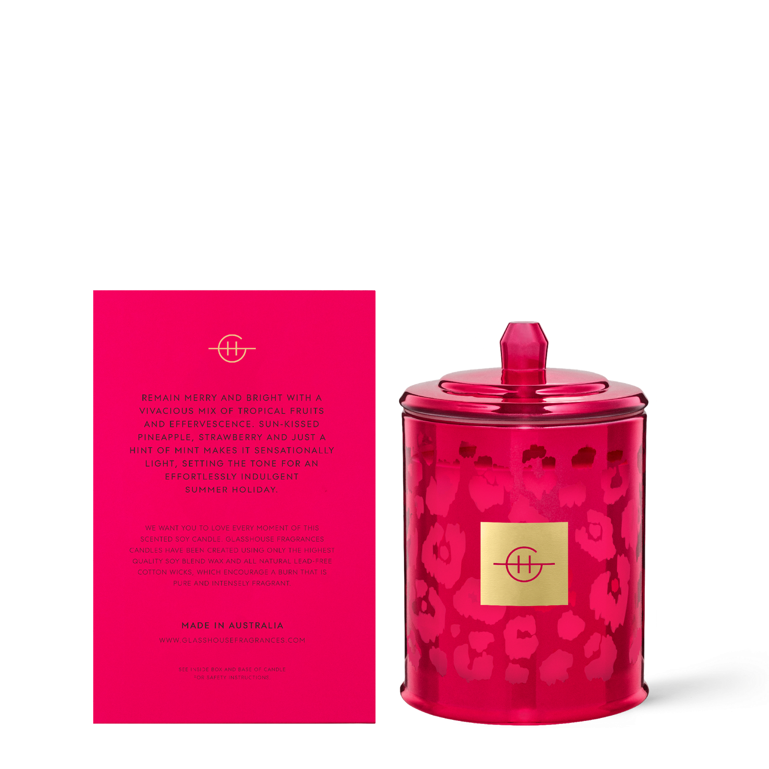 Back of product image Merry & Bright 380g Triple Scented Soy Candle